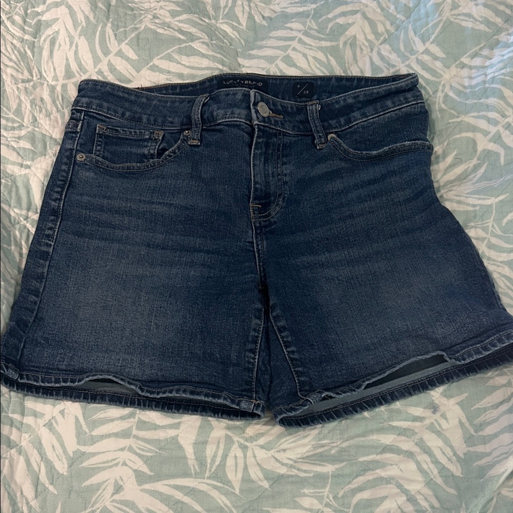 Lucky Brand Dark Blue Jean Shorts